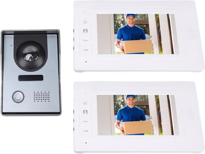 Video Deur Intercom - Beeld Bellen - Veilig Thuis - 7 Inch Kleurenscherm - 120 Gr Camera - Zwart