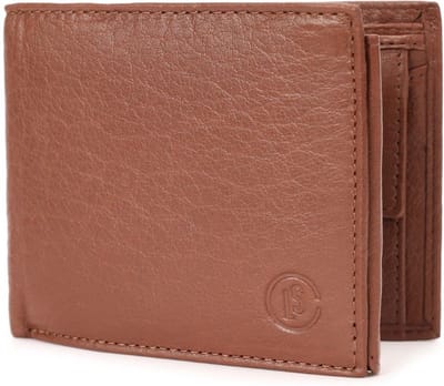 Leren Portemonnee Cognac / Lichtbruin - Heren Portemonnee Billfold - Cadeau