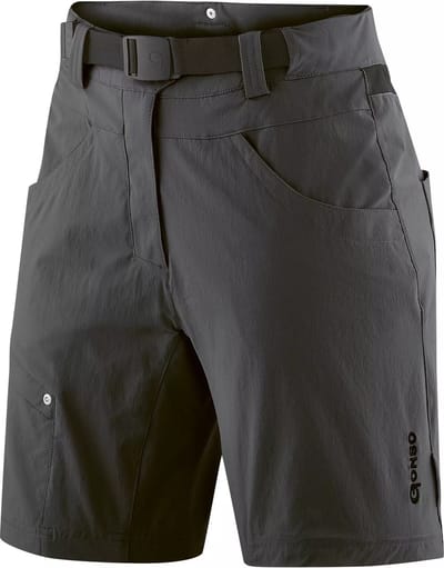 Gonso Fietsbroek Mira Dames Polyamide Zwart Maat 42