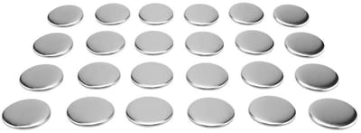 Dailygoody - Pin-Badge Onderdelen Set - 1000 Stuks Metalen Knoppen - Herbruikbaar en Eenvoudig in Gebruik - 58 mm - Voor Kleding en Woondecoratie - Cr..