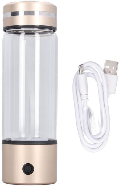 Allecto - Waterstofwatergenerator - Waterstofrijke Waterfles - Snelle elektrolyse - 300 ml - Gezond water - Ideaal voor thuis, kantoor en op reis