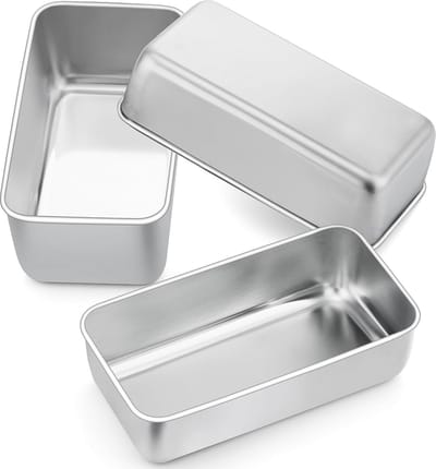 3-Delige Broodvorm Roestvrij Staal | Luxe Cakevorm voor Brood, Cake & Toast | 23 cm