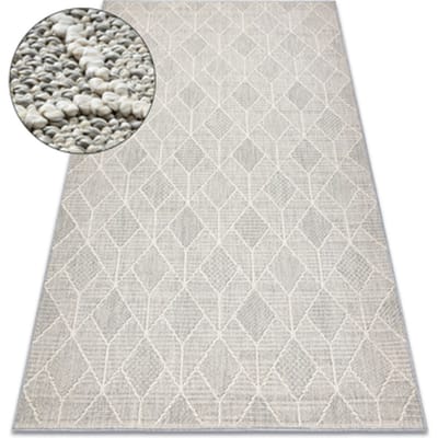 Kleden Rugsx Tapijt JERSEY 19231 grijs - Geometrisch structuree 240x330 cm
