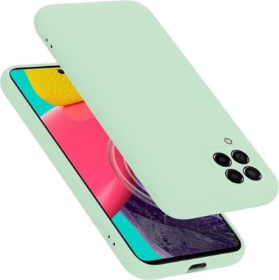 Cadorabo Hoesje geschikt voor Samsung Galaxy M53 5G in LIQUID LICHT GROEN - Beschermhoes gemaakt van flexibel TPU silicone Case Cover