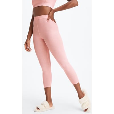 Fabletics Restoreknit High-waisted 7/8 Legging Pink Dust Heather Size: XS Short | Leggings Outlet | Dames | Roze