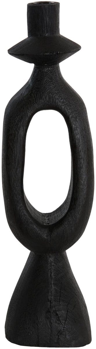 Light & Living Kandelaar Django - Zwart - 14x14x50cm - Modern - Hout