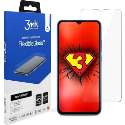 Hybride glas 3MK Xiaomi POCO C3 - FlexibeGlass™