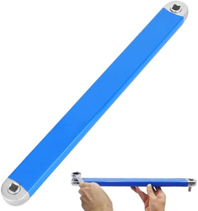 Cosensi - Curved Extension Wrench - Multifunctionele Ratchet Extension Wrench - 39 cm - 1/2" 1/4" 3/8" Inch Drive Adapter - Geschikt voor verschill...