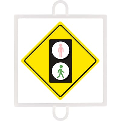 Waarschuwingsbord nr. 4 (voetgangersgroen)