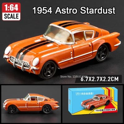 1:64 Serie Auto Modellen Speelgoed Corvette T1 Gt500 Firebird Legering Diecast Prachtig Interieur Miniatuur Voertuig Voor Kind Volwassen Cadeaus