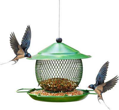 Buiten Wildvogelvoeder | Blauwe Vogel Voercontainer | Kolibrie Voedselcontainer,Voor Tuiniers Huiseigenaren Dierenliefhebbers Terras Achtertuin Voortuin Balkon Vlonder Park Gazon School