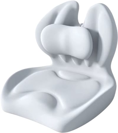 Memory Foam Zitkussen – Ergonomisch Stoelkussen met Antislip Bodem – Orthopedisch Bureaustoel Kussen voor Rug, Heup en Stuitje – Comfortkussen voor Lang Zitten - Lichtgrijs
