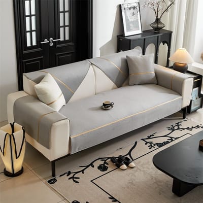 Gestructureerde Velvet Bankhoes Effen Glanzende Bankhoezen Woonkamer Kussenhoes Antislip Decor Kinderen Huisdieren Beschermer 70*70cm