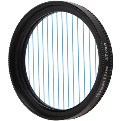 Junestar Blue Streak Special Effects Filter Punt naar Lijn Filter Waterdichte Camera Accessoires 49mm 37mm black