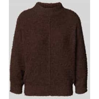 Trui met kleine opstaande kraag model 'Punew'
