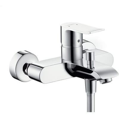 hansgrohe Metris badkraan met omstel en koppelingen chroom - hartafstand 150 mm ± 12 mm