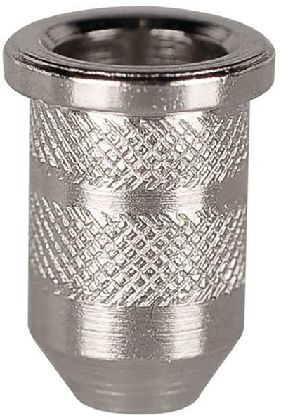 Boston TB-05-N String Ferrules - Set van 6 - Nikkelafwerking 6,5mm x 11mm