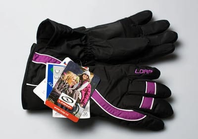Dames skihandschoenen Loap Viola Paars - XXL
