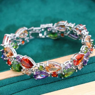 Met diamanten bezette zirkonia damesarmbanden Mode Lichte Luxe Kleding en Accessoires black
