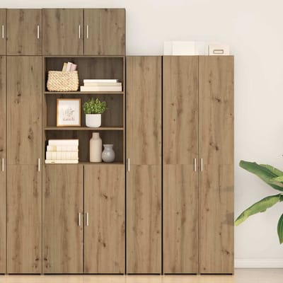vidaXL - Highboard - Artisan - Eiken - 30 - x - 42,5 - x - 185 - cm