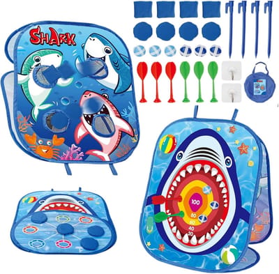 Werpzak Speelset - Activiteitenset Kinderen - Buiten Spelen - Veelzijdig Spel - 58 x 48 x 31 cm - Blauw