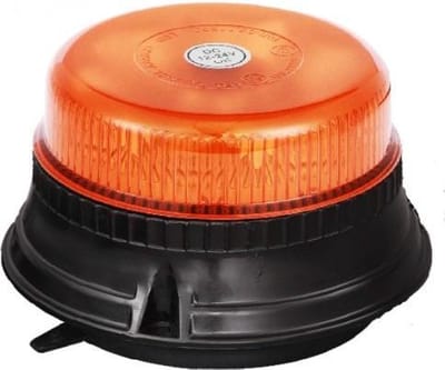 LED Beacon / Dakflitser - 8 LED - R10 / R65 - Oranje - Roterende leds