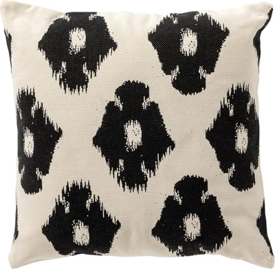 Dutch Decor RICO - sierkussen 45x45 cm - ikat - Raven - zwart - Inclusief binnenkussen - Luxe kussens voor woonkamer & bank