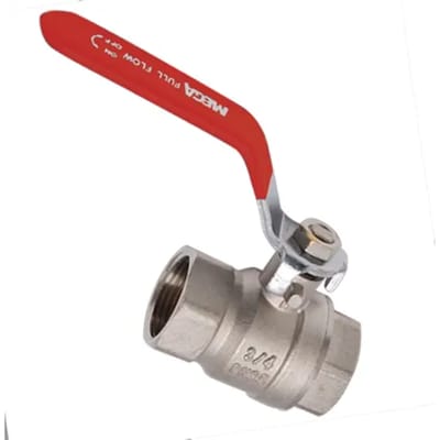 Sanivesk Kogelkraan Met Hendel Messing Vernikkeld 3/4" Binnendraad X 3/4" Binnendraad