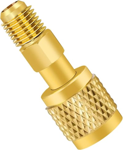 Refrigerant Adapter voor R-32 en R-454B | 1/4 Inch Fitting met Non-slip Handvat | Geschikt voor Split Systemen en Koelsystemen
