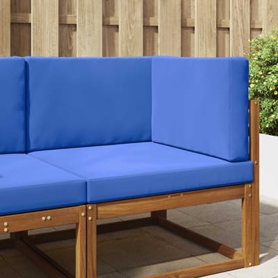 vidaXL - Buitenbankkussen - Polyester - Koninklijk - Blauw - 80 - x - 80 - cm