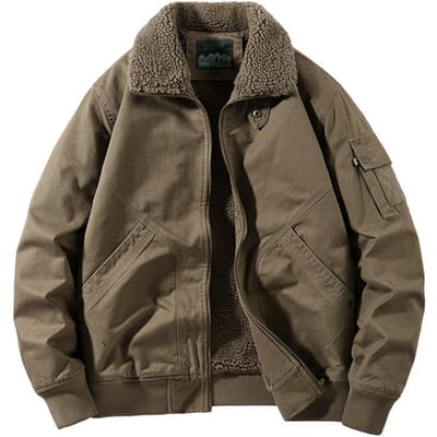 Heren Katoenen Jas Winterstijl Plus Fluweel Verdikt Katoen Revers Casual Katoenen Jas Middelbare Leeftijd Losse Grote Maat Werkjas Heren XL black