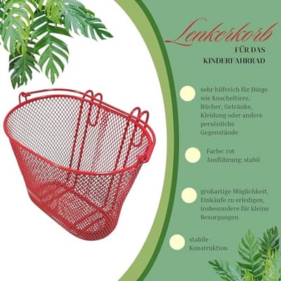Fietsmand voor Kinderen - Stuurmand van Metaal (20x18x10 cm)