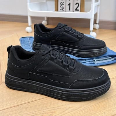 Trendy Heren Sneakers Comfortabele Platform Board Schoenen voor Heren Hoge Kwaliteit Veterschoenen Casual Schoenen Outdoor Antislip Heren Hardloopschoen 39 gray