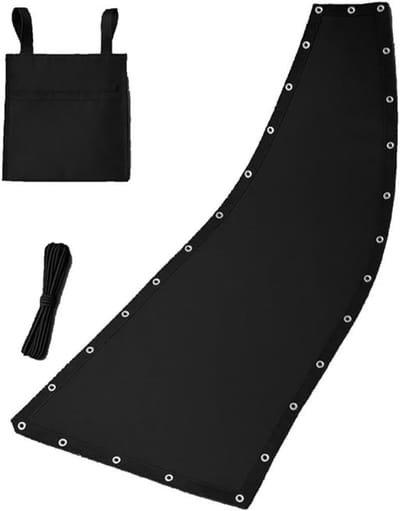 Vervangend Hangmat Net - Stoel Onderdelen - Buiten Ontspannen - Versterkte Duurzame Stof - 64x197cm - Zwart