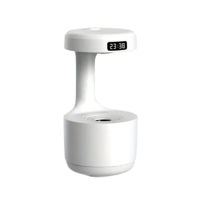 USB-C Luchtbevochtiger LZ599 – Wit, Compact, Counter Gravity Spray, Fijne Nevel, 800 ml, Voor Slaapkamer, Kantoor en Eetkamer