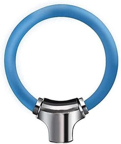 Draagbaar Fietsslot - Stalen Kabel - Fietsbeveiliging - Zelfoprollend - 300 mm Lengte - Blauw