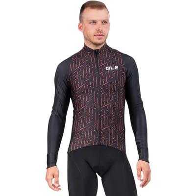 Ale Fietsshirt Lange Mouwen PRR Green Bolt - Oranje - XL - Valt klein