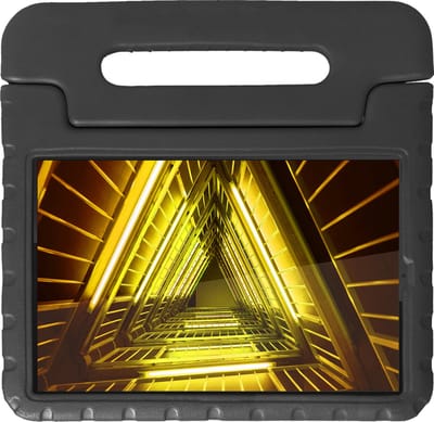 Hoesje - Geschikt voor Lenovo Tab M10 FHD Plus (2e / 2nd Generatie) - Kinderhoes Shockproof Bumper - Kidsproof Case - Tablet Hoes - Kinder Hoes Cover - Zwart