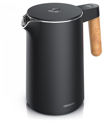 Waterkoker met temperatuurinstelling tot 100 graden - dubbelwandig - 1,5 liter - BPA-vrij - Cool Touch handvat