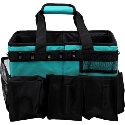 Sac Panier de Nettoyage Portable à Bretelle Réglable Polyvalent Sac Fourre-tout de Ménage Pour le Ménage blue