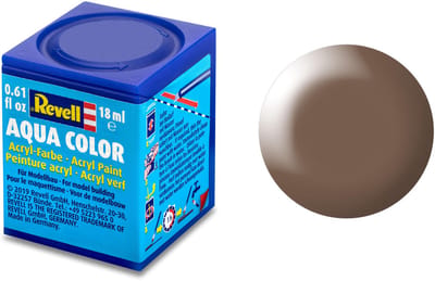 Revell Hobbyverf Acrylverf - Aqua #381 Brown - Satin - RAL8025 - Acryl - Verf potje - 18 ml