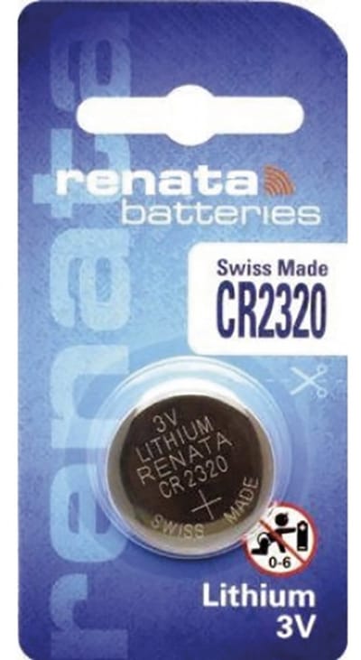 Renata Lithium Batterij - Knoopcel - CR2320 - 1 stuks - 3V - Made in Switzerland