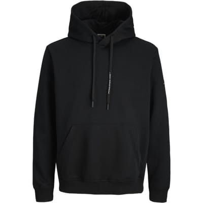 Jack & Jones Trui Jcofusion Sweat Badge Hood 12289841 Black Mannen Maat - L