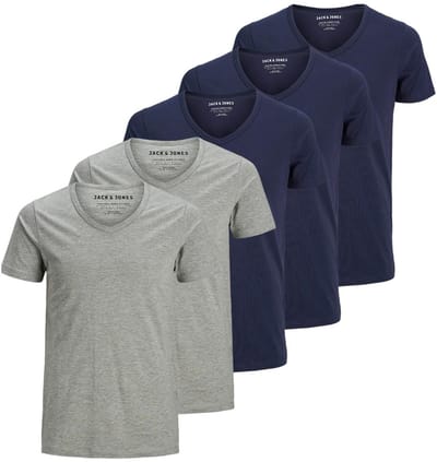 Jack & Jones Heren t-shirt 5 pack Essentials
