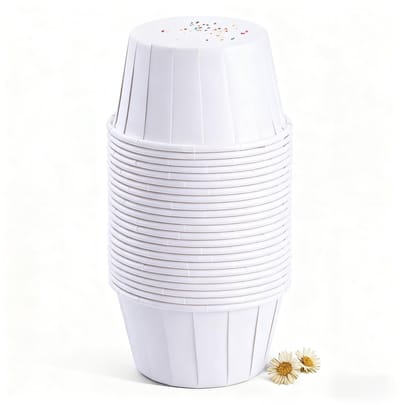 Cosensi- Bakken Cups 100 Stuks - Mini Muffin Cases - Polka Dot Cupcake Liners - Gecoate Papier - Veilig en Geurloos - Ca. 5 x 3,8 cm - Cupcakevormpjes