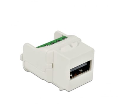 USB-A - terminal block Keystone module | USB2.0 | wit