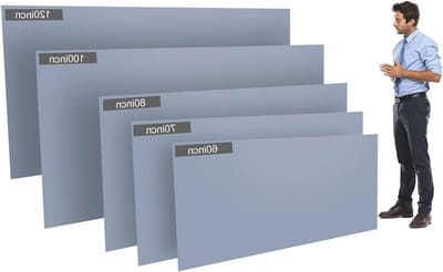 Projectiescherm - Projectorgordijn - Thuisbioscoop Ervaring - Frameloos Ophangsysteem - 120 inch 16:9 - Grijs