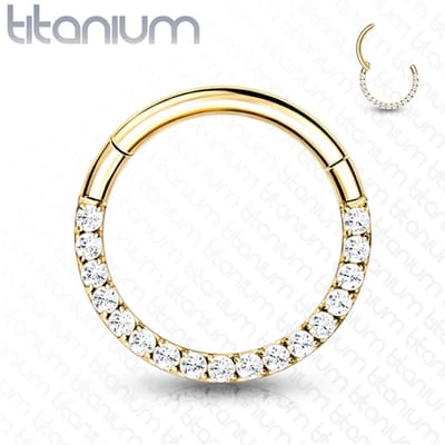 Piercing titanium front CNC 1.2x10 - goud - LMPiercings
