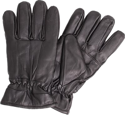 Leren handschoenen - Warme handschoenen - Zwart - maat L/XL