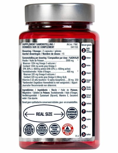Lucovitaal Super Visolie Omega 3-6 - 2 x 30 capsules - Voordeelverpakking